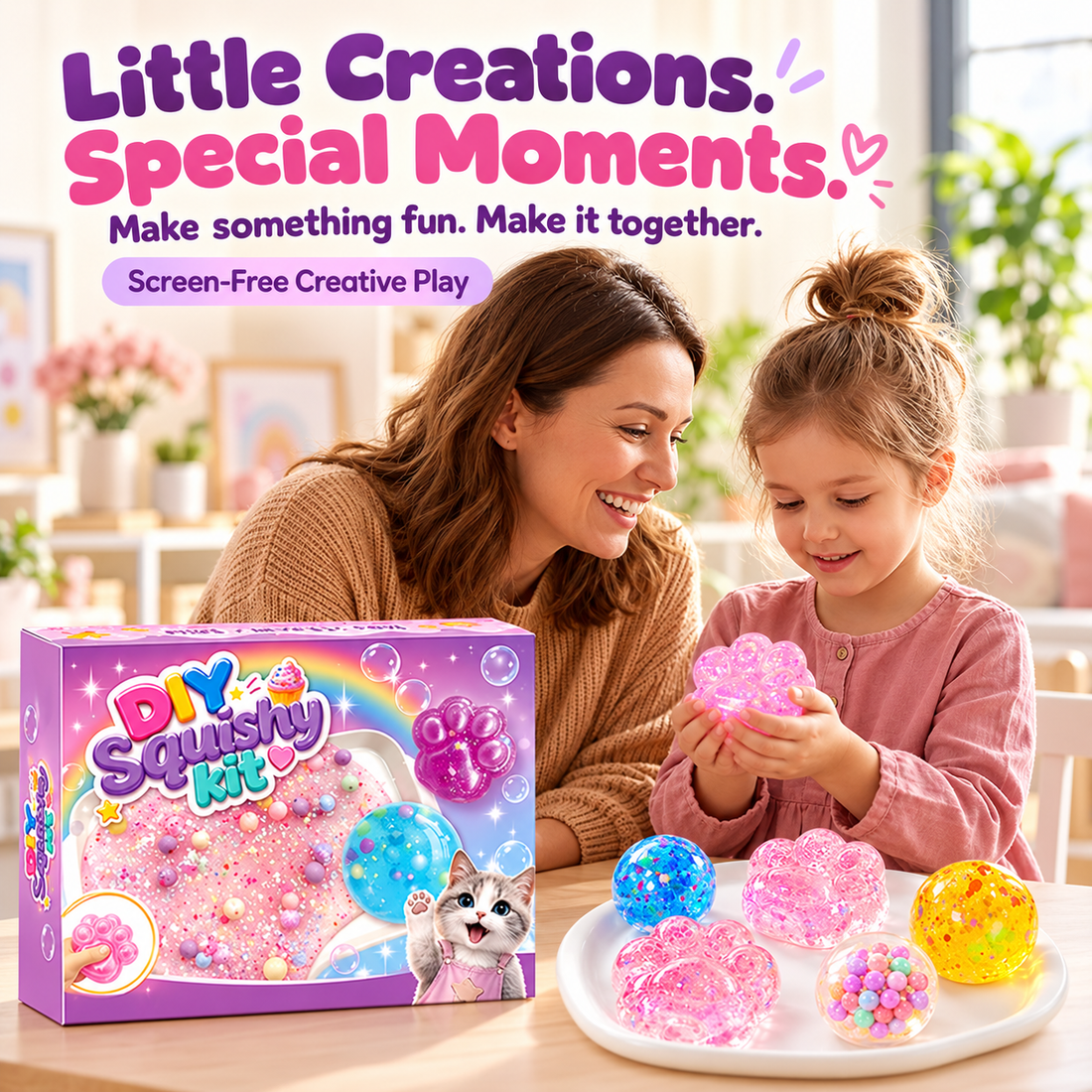 Pebble & Pop™ Create & Squish DIY Kit - A Gift They Can Create, Squish & Call Their Own